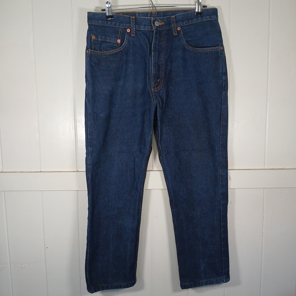 Levi's 505 Jeans Mens 33x26 Short Blue Regular Fit Straight Leg Made in Canada